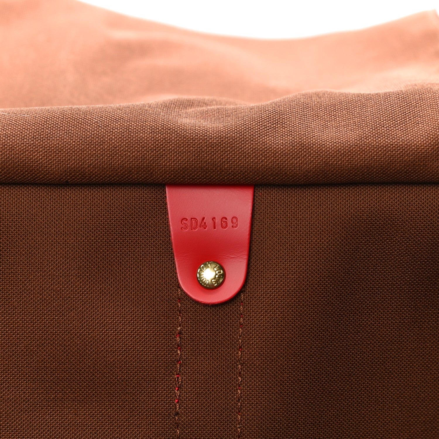 Louis Vuitton Calfskin Monogram Keepall Bandouliere 50 Coquelicot 7 of 13