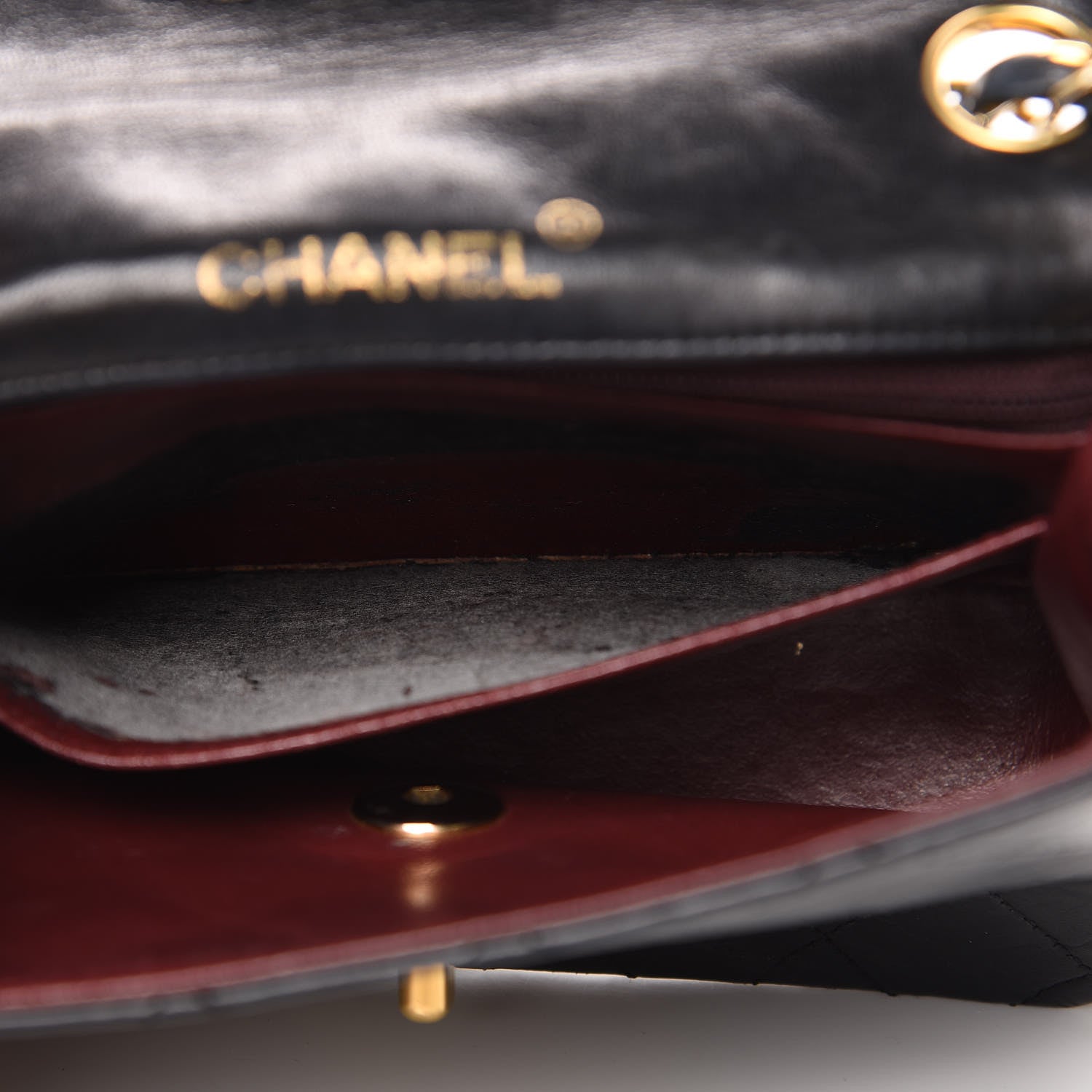 Chanel Lambskin Quilted Mini Square Flap Black 16 of 16