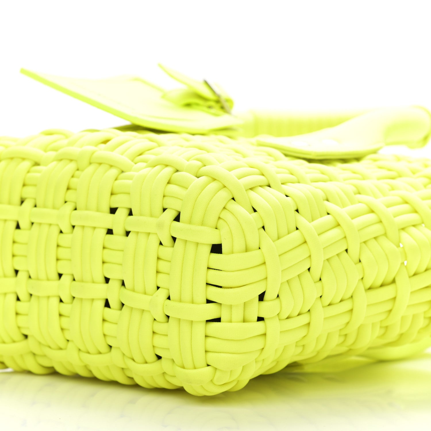 Balenciaga Faux Calfskin XXS Bistro Basket Fluo Yellow 9 of 10