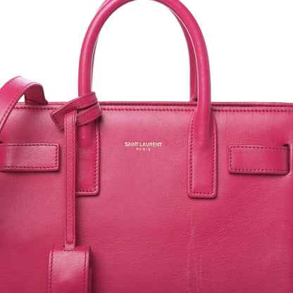 Saint Laurent Calfskin Nano Sac De Jour Bubblegum 13 of 13