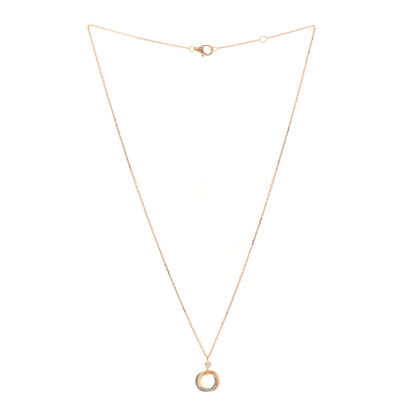 Cartier 18K Pink Yellow White Gold Diamond Trinity Pendant Necklace 2 of 5