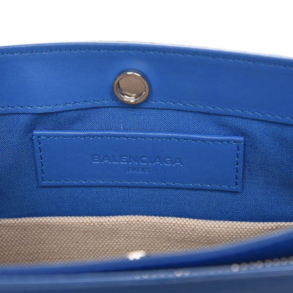 Balenciaga Cotton Canvas Pochette Crossbody Bag Bleu Pacifique 6 of 7