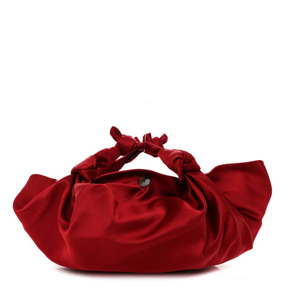The Row Satin The Ascot Bag Burgundy 1 of 8