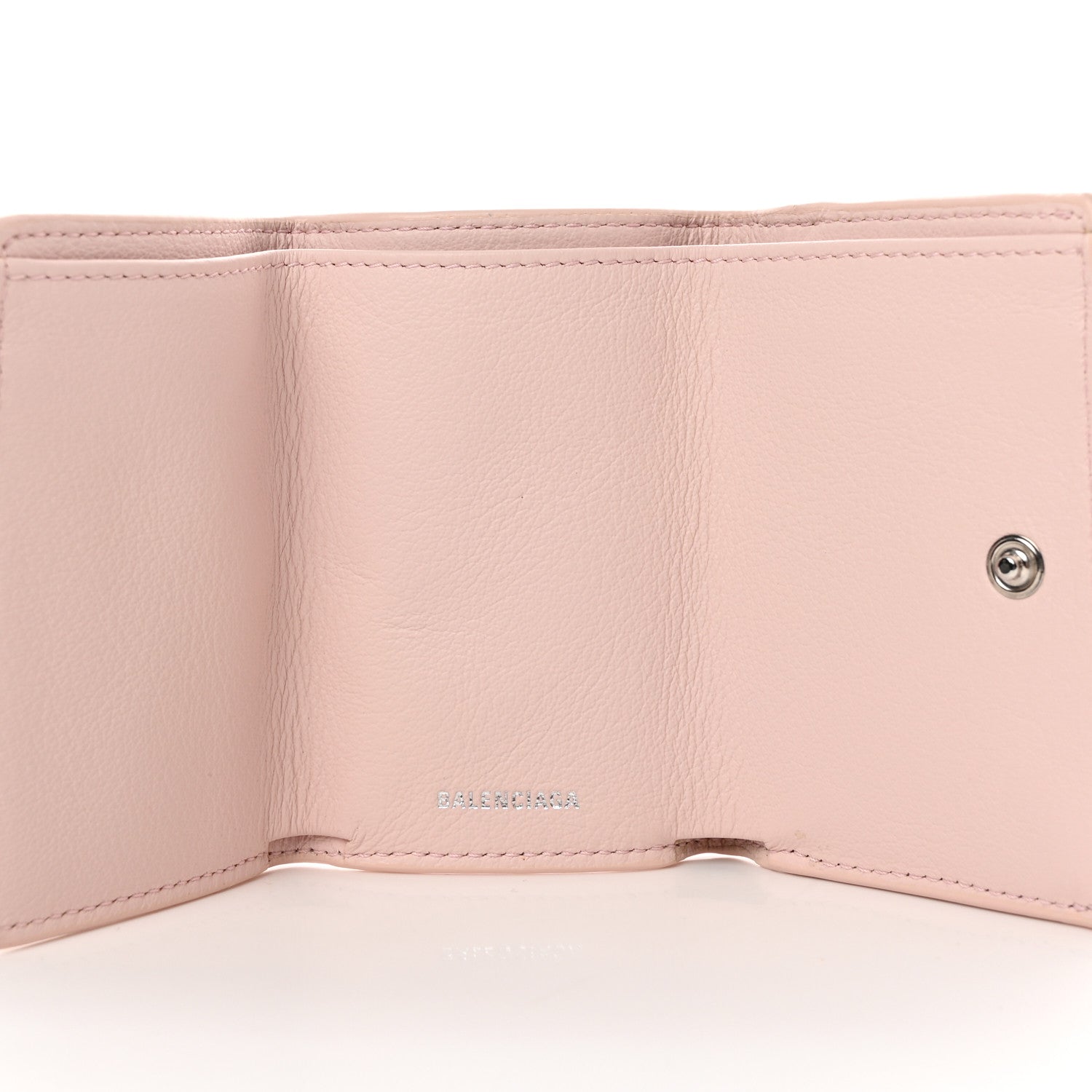 Balenciaga Smooth Calfskin Mini Papier Wallet Light Rose 5 of 9