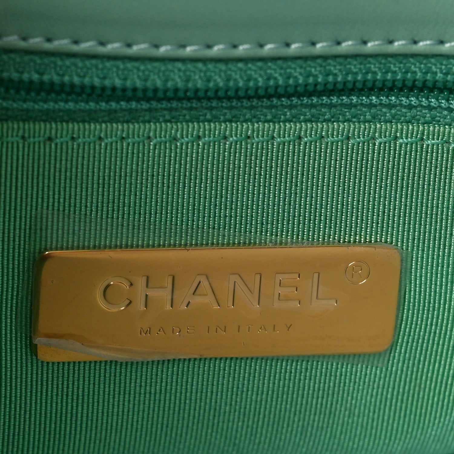 Chanel Sequin Quilted Medium Chanel 19 Flap Light Green 6 of 10