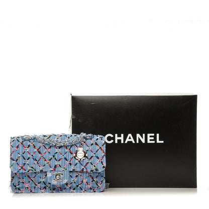 Chanel Woven Denim Medium Flap Multicolor 9 of 9