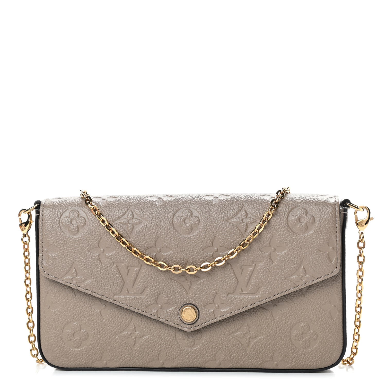 Louis Vuitton Empreinte Pochette Felicie Chain Wallet Tourterelle 1 of 5