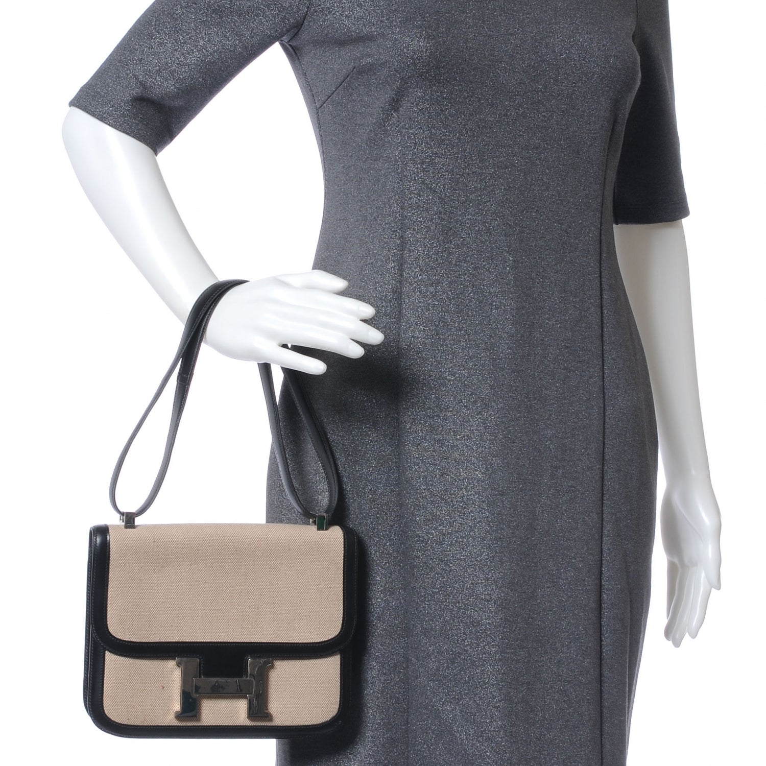 Hermes Toile Box Constance 23 Black 2 of 7