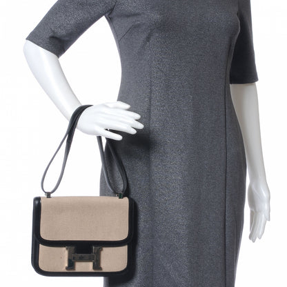 Hermes Toile Box Constance 23 Black 2 of 7