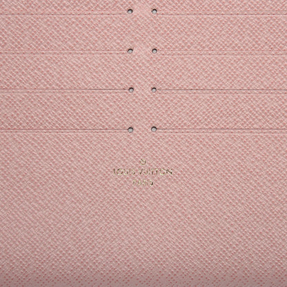 Louis Vuitton Damier Azur Pochette Felicie Chain Wallet Rose Ballerine 8 of 12
