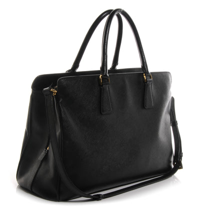 Prada Saffiano Lux Zip Tote Nero Black 3 of 10