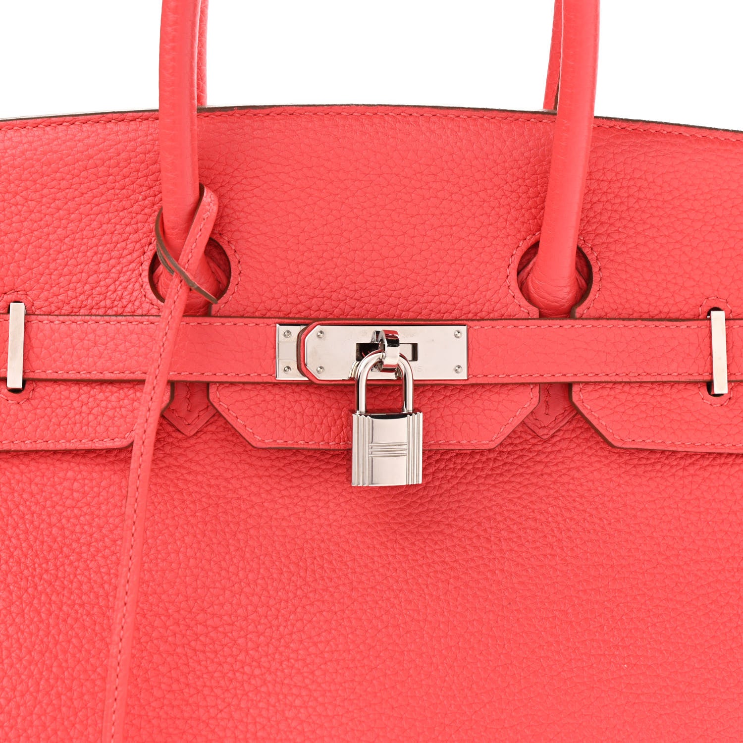 Hermes Taurillon Clemence Birkin 35 Rouge Pivoine 7 of 10