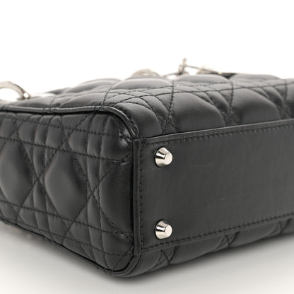 Christian Dior Lambskin Cannage Mini Lady Dior Black 8 of 11