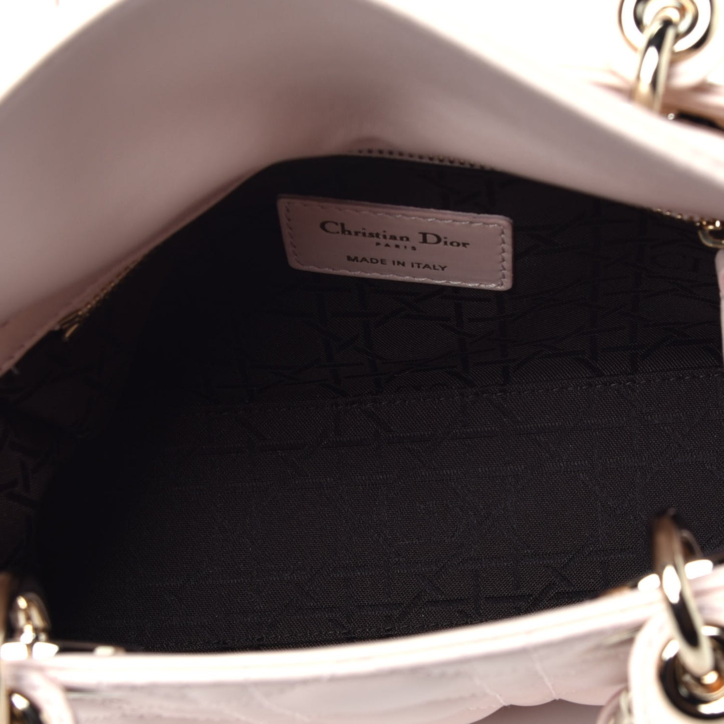 Lambskin Cannage Small My ABCDior Lady Dior Powder Pink