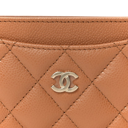 Chanel Caviar Quilted Card Holder Brown 9 of 10