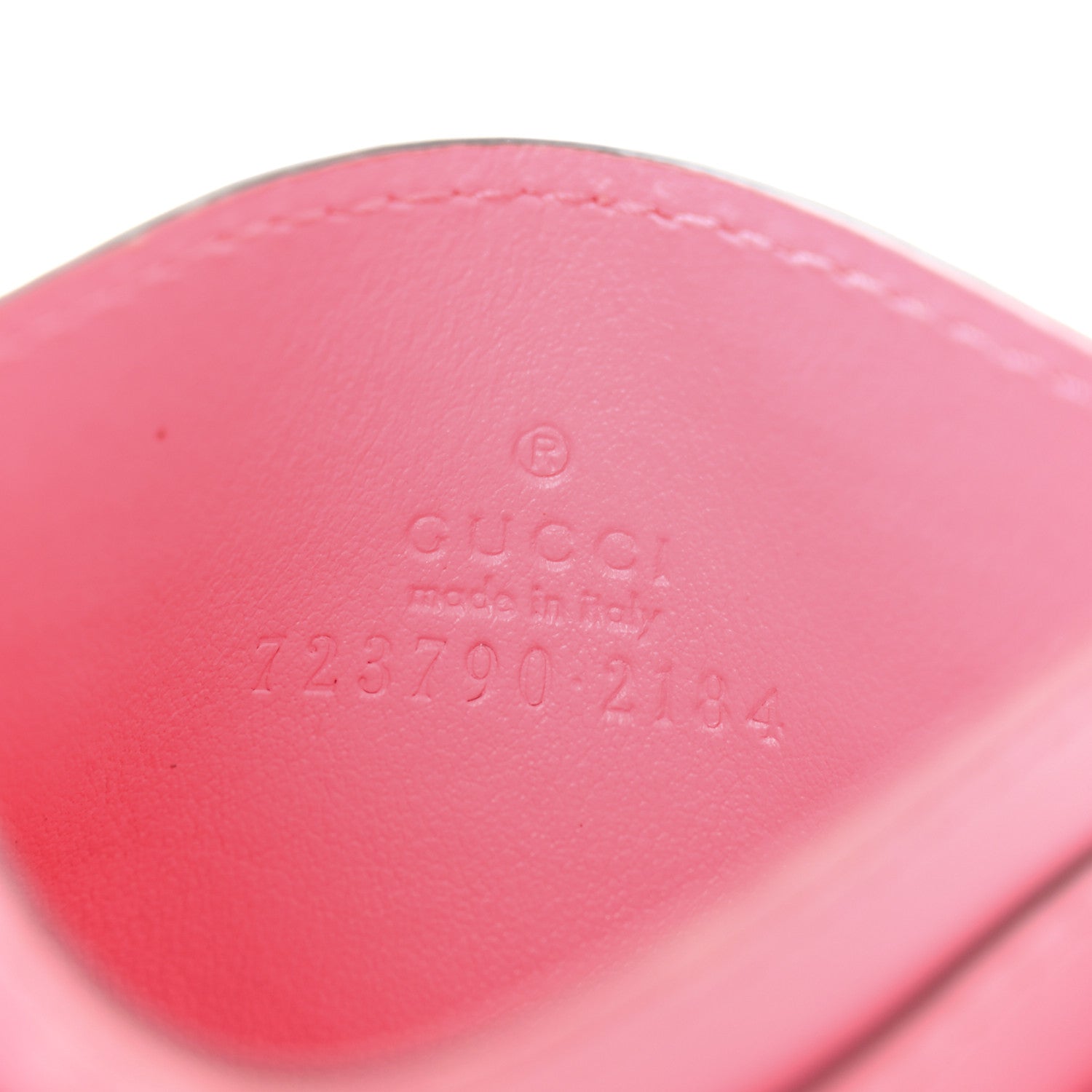 Gucci Calfskin GG Matelasse Card Holder Pink 6 of 9