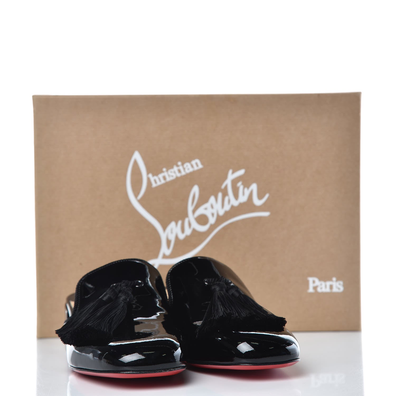 Christian Louboutin Patent Barry 35 Mules 37 Black 9 of 9