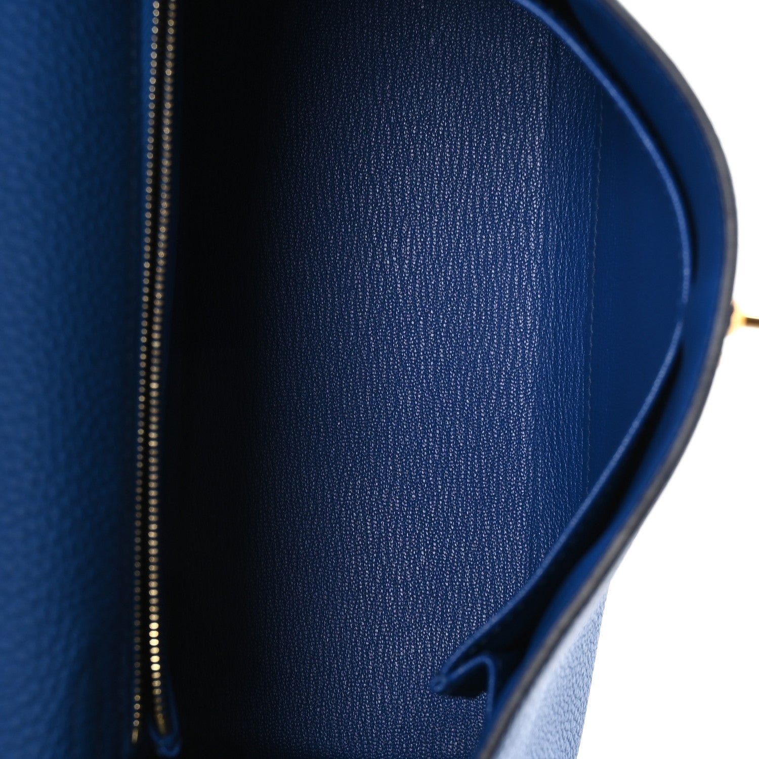 Hermes Togo Kelly Retourne 25 Bleu France 5 of 11