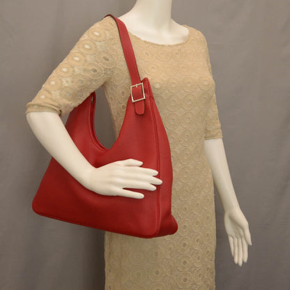 Hermes Clemence Massai Cut 40 Rouge Casaque 2 of 8