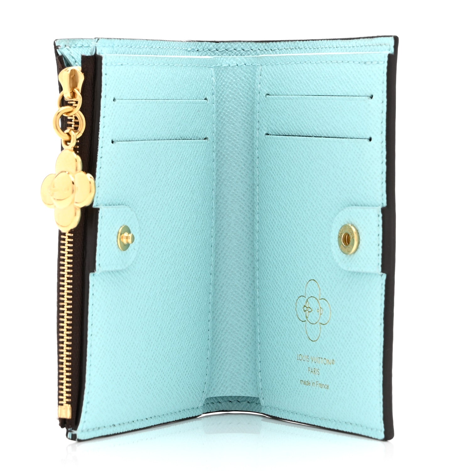 Louis Vuitton Monogram Snow Show Lisa Wallet Azur Frost 5 of 6