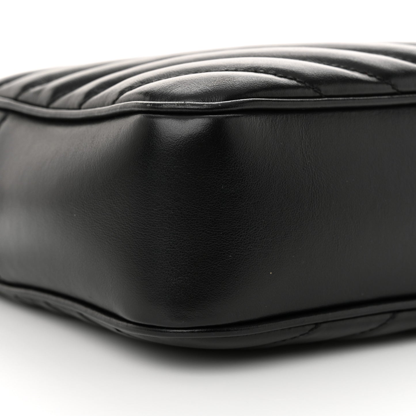 Calfskin Matelasse Monogram Lou Camera Bag Black