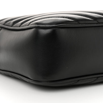 Saint Laurent Calfskin Matelasse Monogram Lou Camera Bag Black 9 of 16