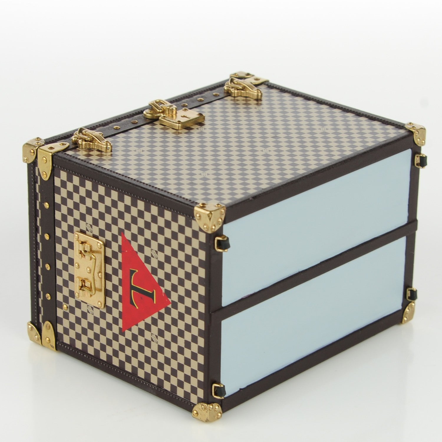 Louis Vuitton Damier 1895 Ladies Hat Trunk Mini Malle Chapeaux Jewelry Box 4 of 7
