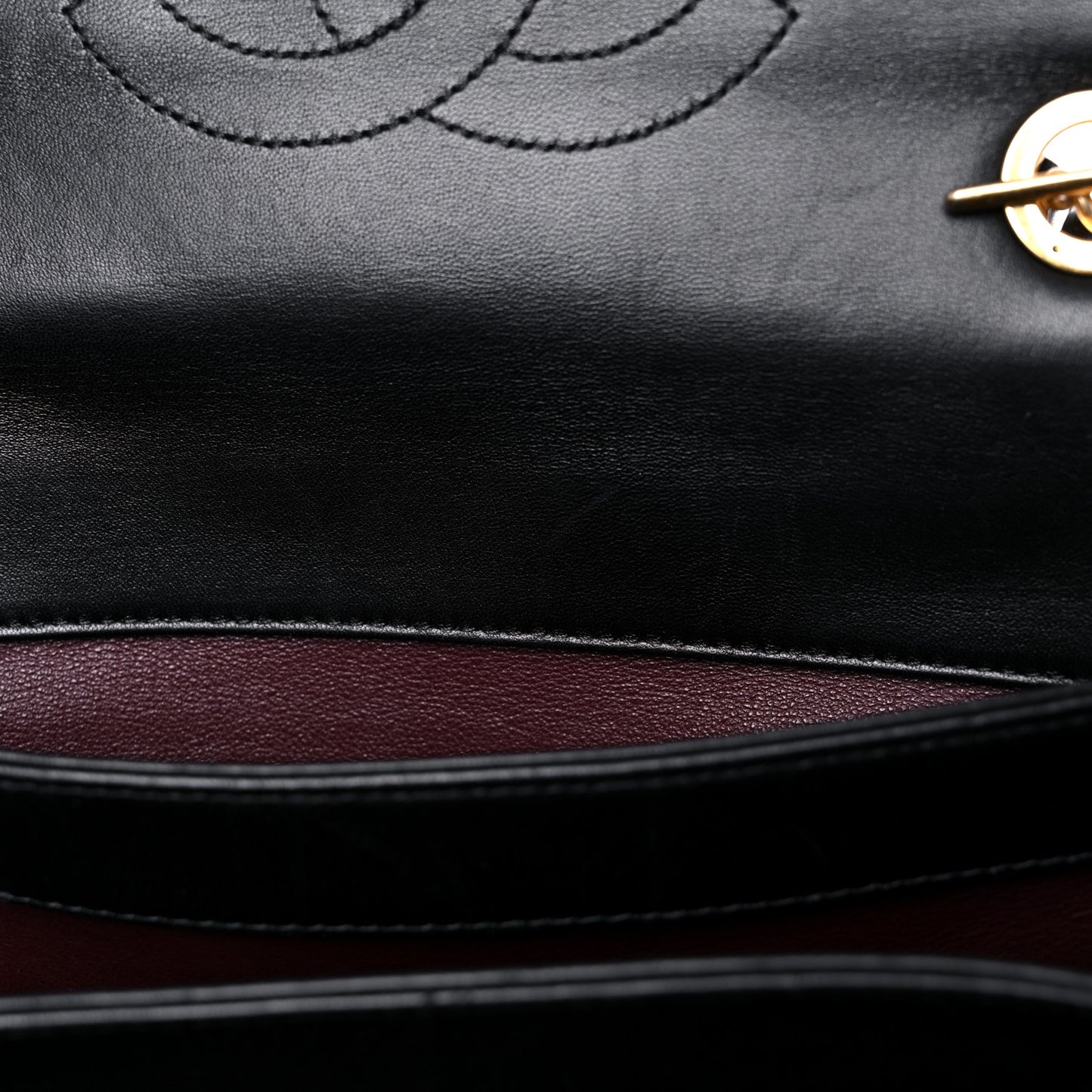 Lambskin Quilted Large Trendy CC Dual Handle Flap Bag Black