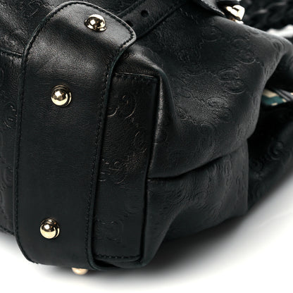 Gucci Guccissima Small Pelham Shoulder Bag Black 10 of 11