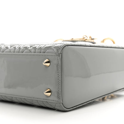 Christian Dior Patent Cannage Small Lady Dior Grey 9 of 9