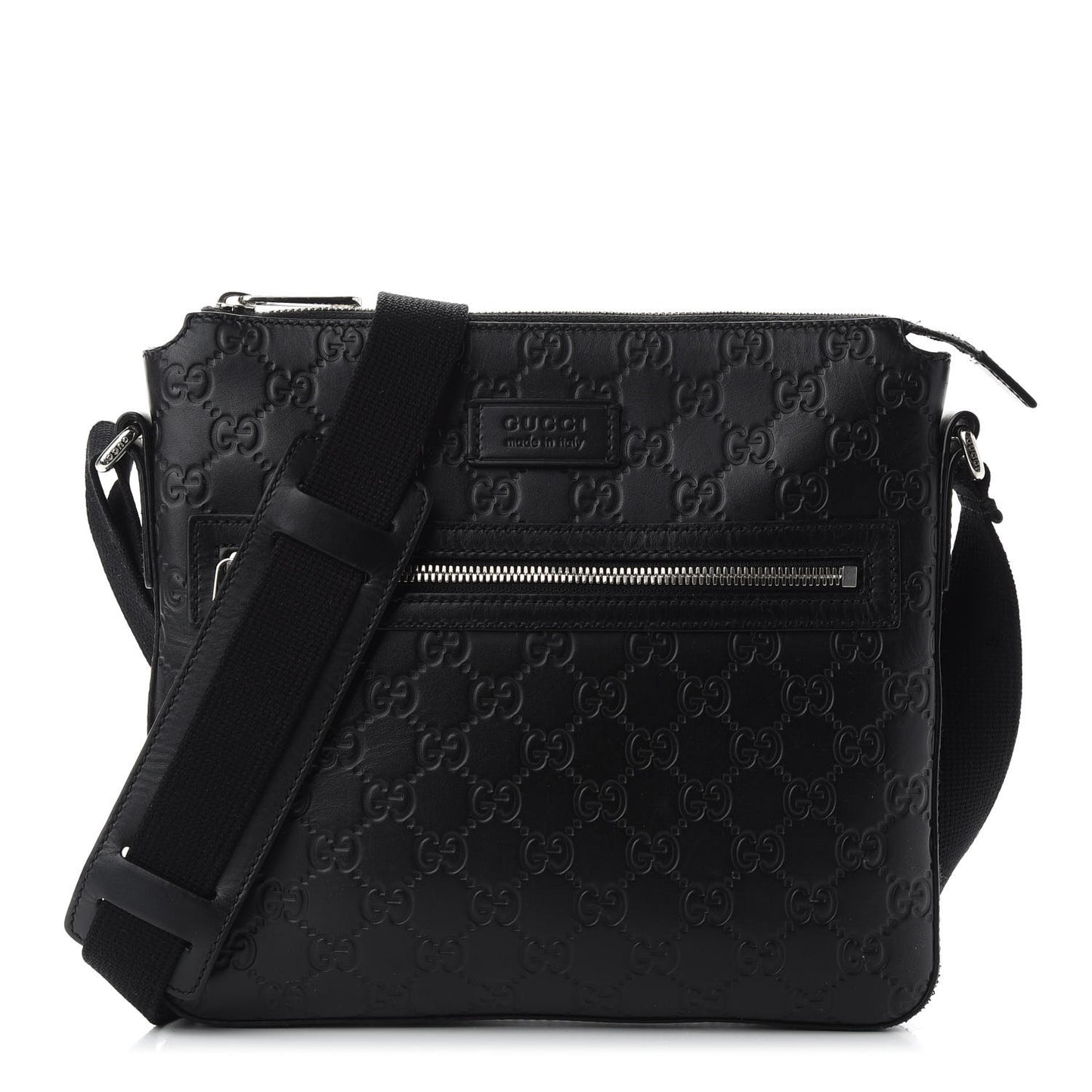 Guccissima Signature Small Messenger Bag Black
