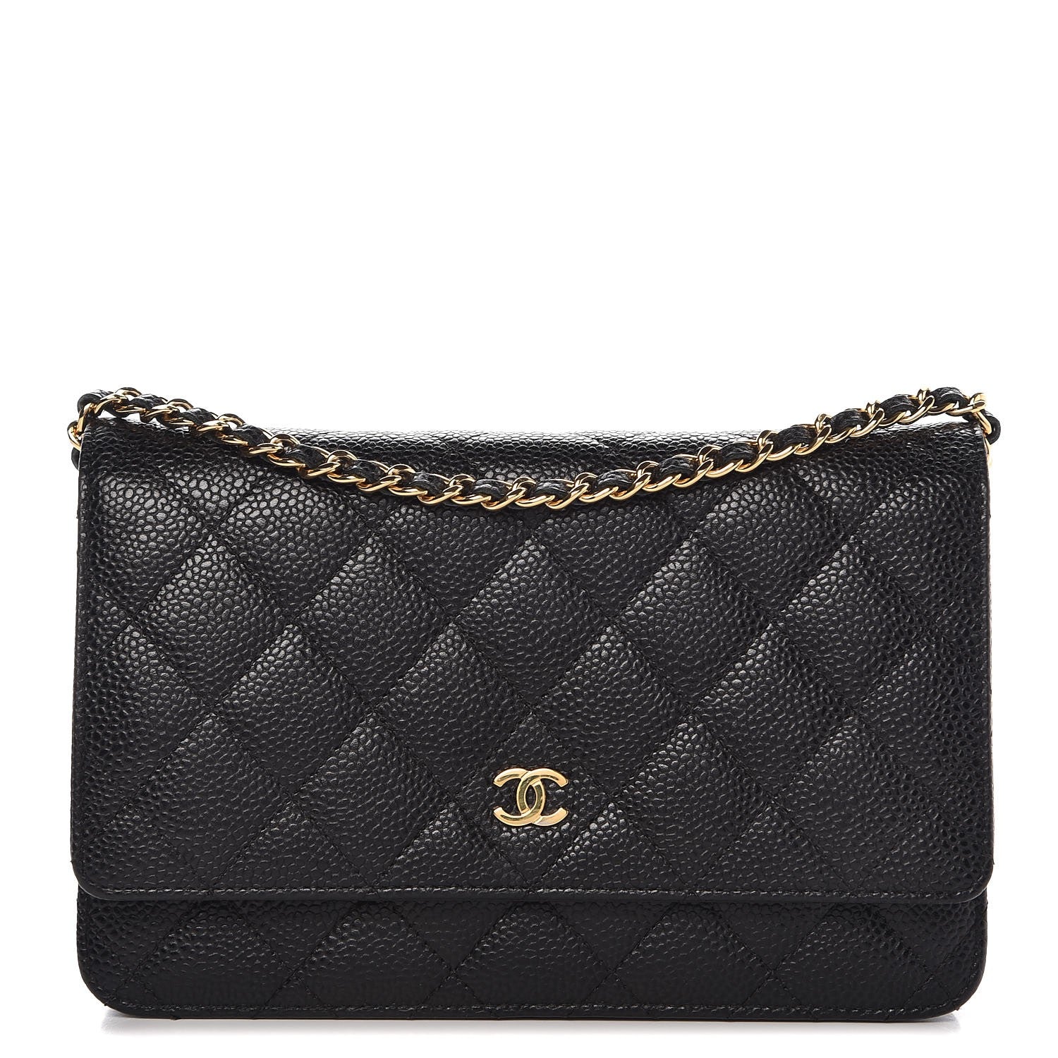 Chanel Caviar Quilted Wallet On Chain WOC Black 1 of 9