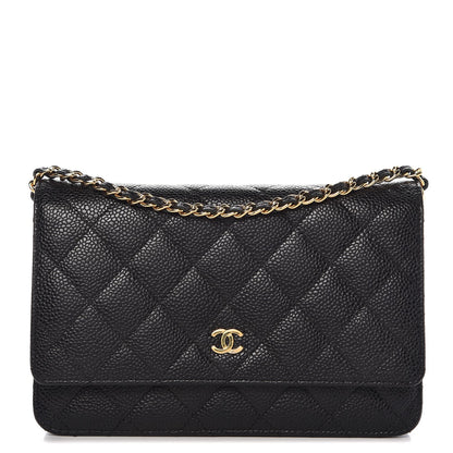 Chanel Caviar Quilted Wallet On Chain WOC Black 1 of 9