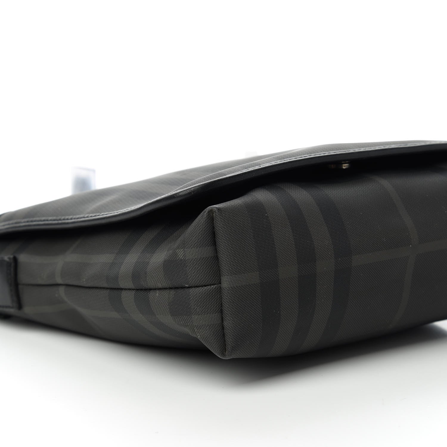 Burberry Smoked Check Crossbody Messenger Bag Black 6 of 11