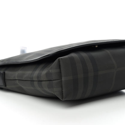 Burberry Smoked Check Crossbody Messenger Bag Black 6 of 11