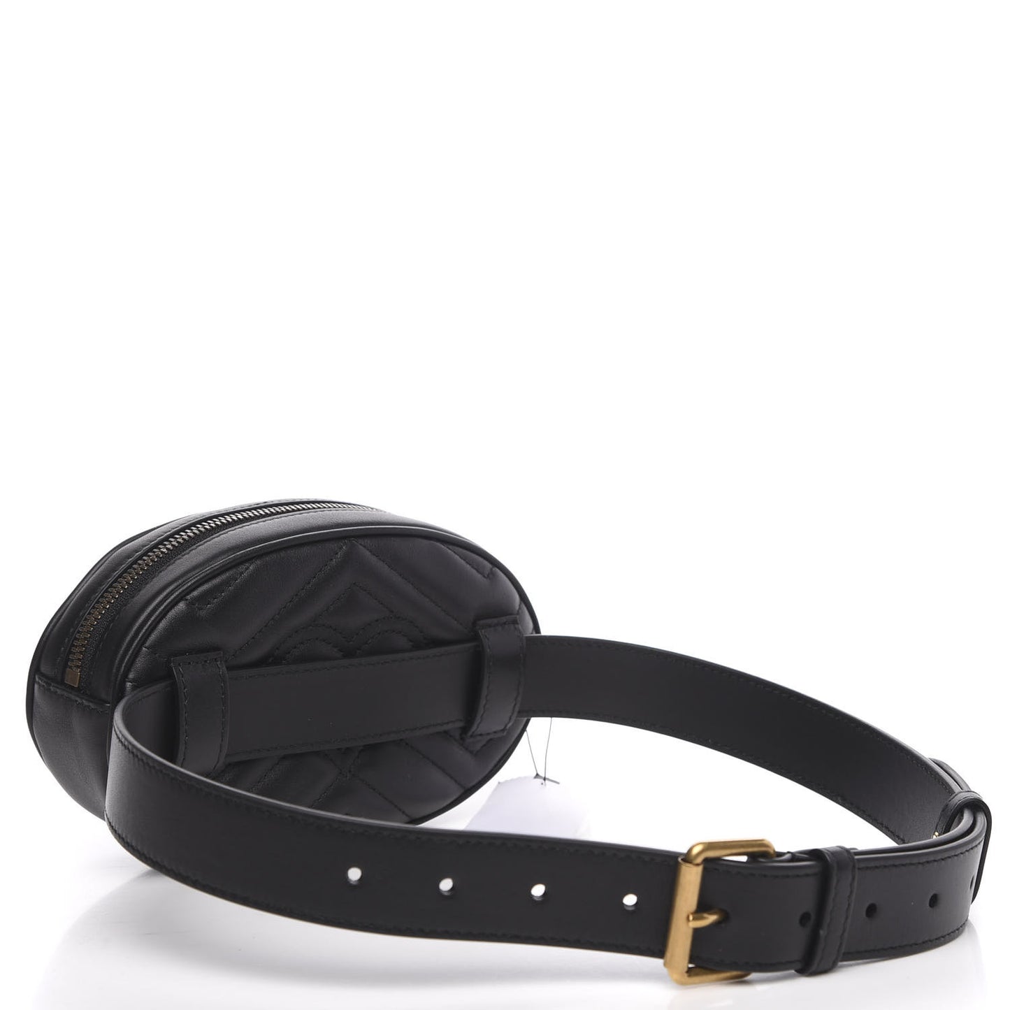 Calfskin Matelasse GG Marmont Belt Bag 75 30 Black