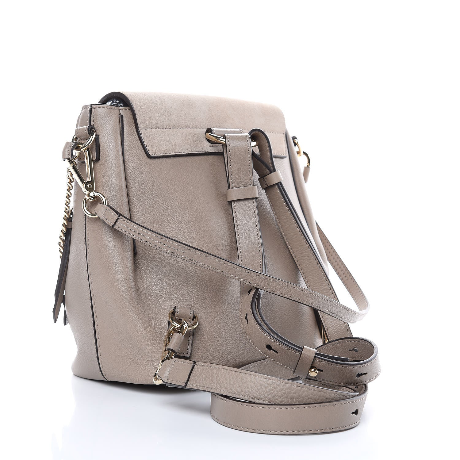 Chloe Suede Calfskin Medium Faye Backpack Motty Grey 3 of 13