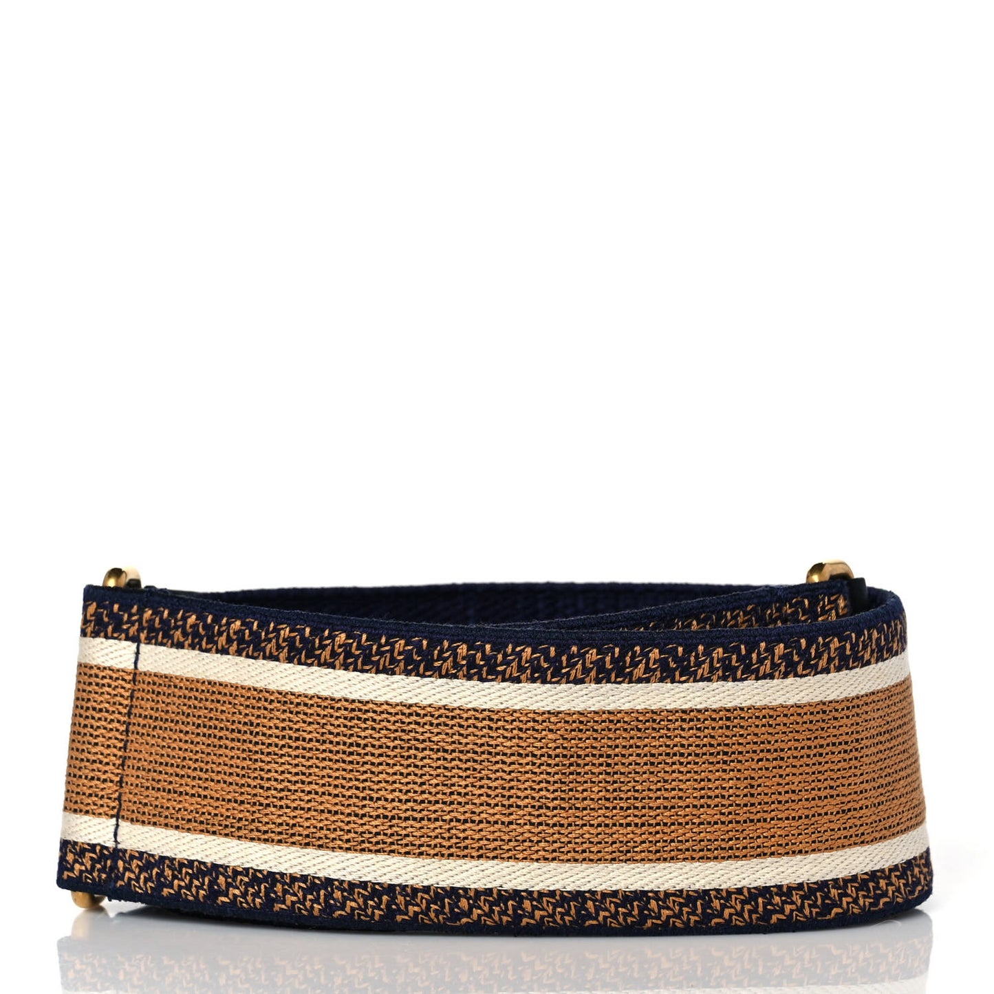 Canvas Embroidered Shoulder Strap Chocolate Multicolor
