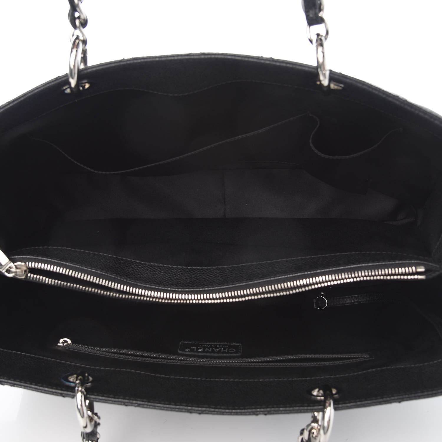 Chanel Caviar Quilted XL Grand Shopping Tote GST Black 5 of 7