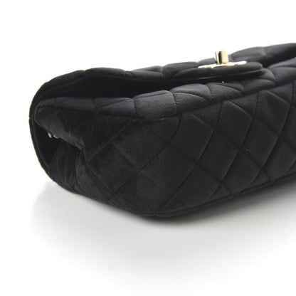 Chanel Velvet Quilted Mini Rectangular Pearl Crush Flap Black 5 of 11
