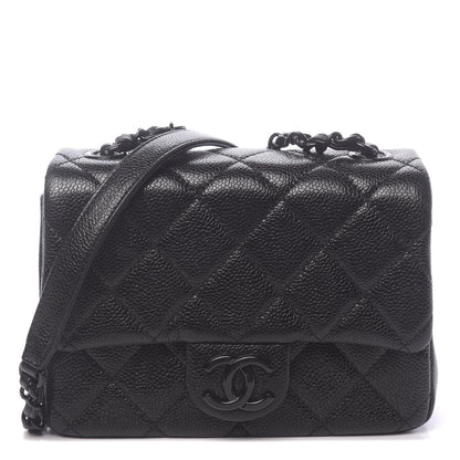 Chanel Caviar Quilted Incognito Mini Square Flap Black 1 of 11