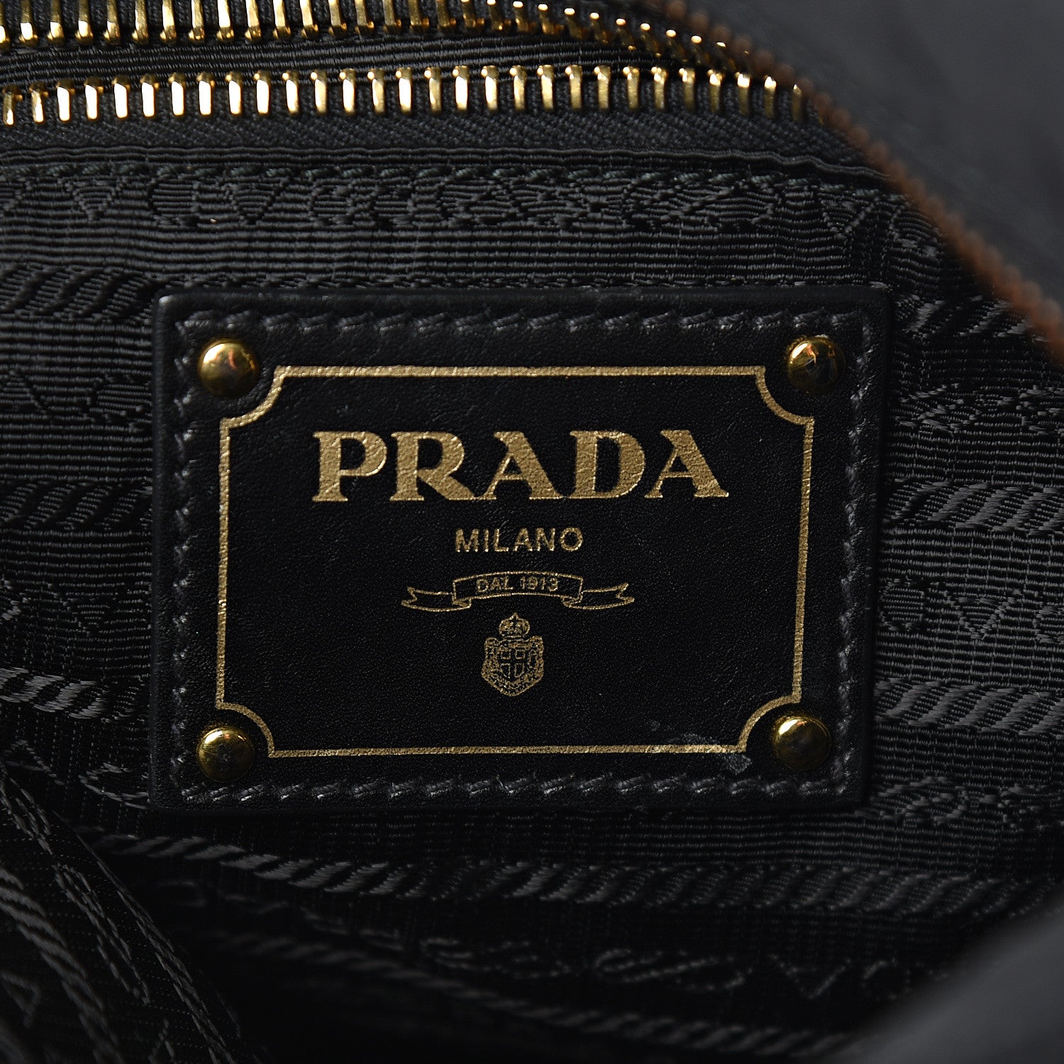 Prada Tessuto Nylon Saffiano Logo Crossbody Bag Black 5 of 10