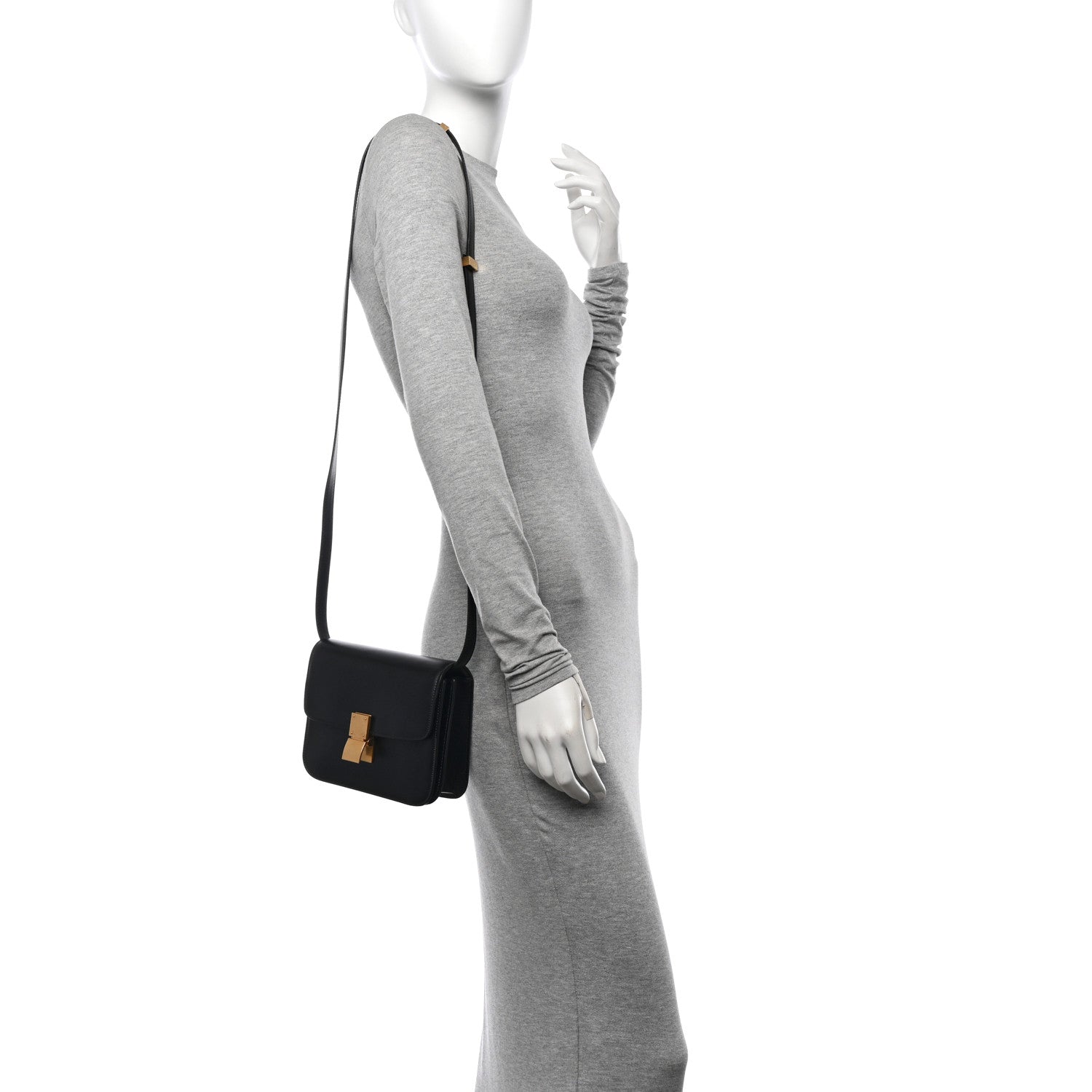 Celine Box Calfskin Teen Classic Box Flap Bag Black 2 of 12