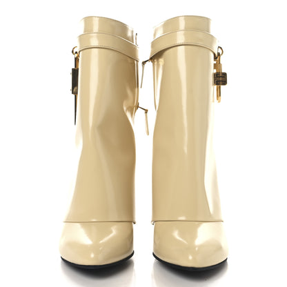Givenchy Brushed Calfskin Shark Lock Ankle Boots 40.5 Blond 2 of 8