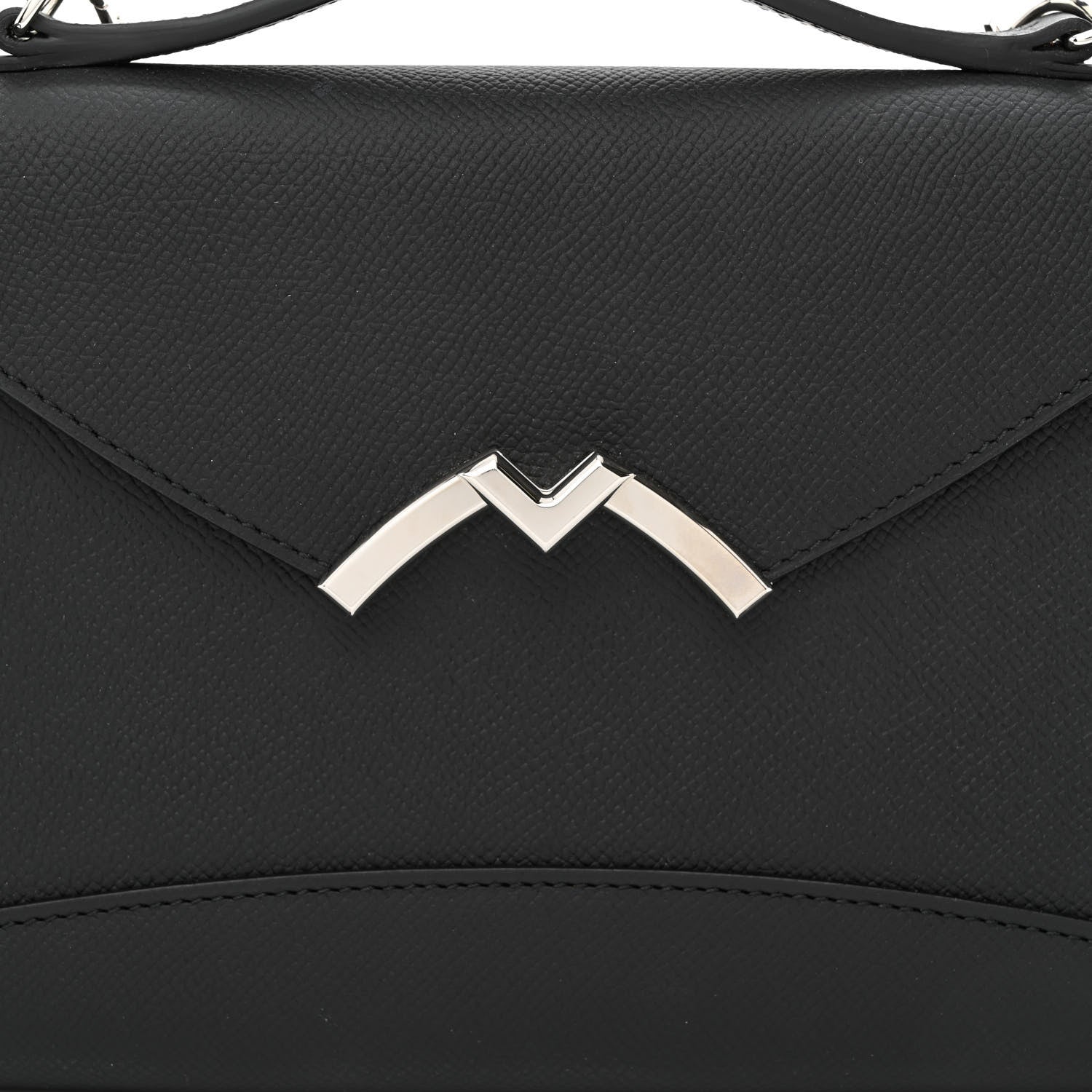 Moynat Carat Calfskin Gabrielle Clutch Black 8 of 10
