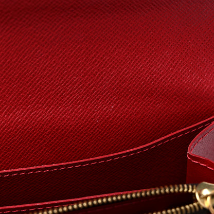 Louis Vuitton Damier Ebene Caissa Wallet Cherry 9 of 10