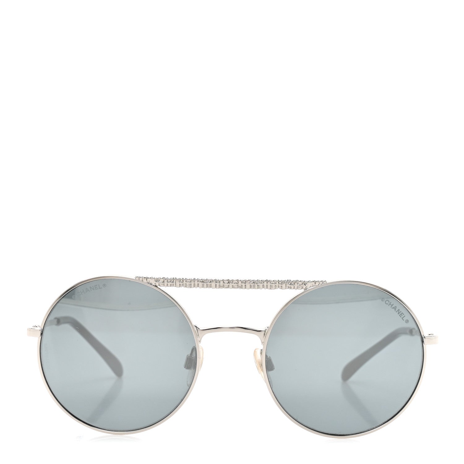 Chanel Metal Winter Round Sunglasses 4232 Silver 2 of 8