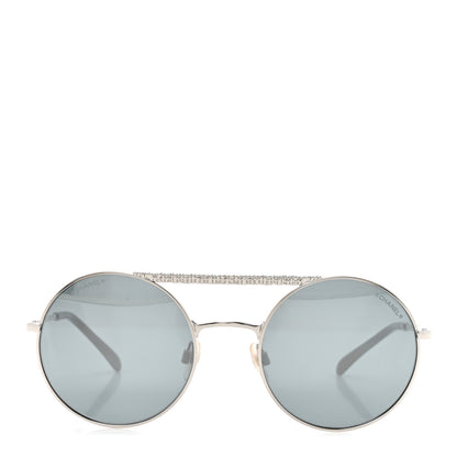 Chanel Metal Winter Round Sunglasses 4232 Silver 2 of 8