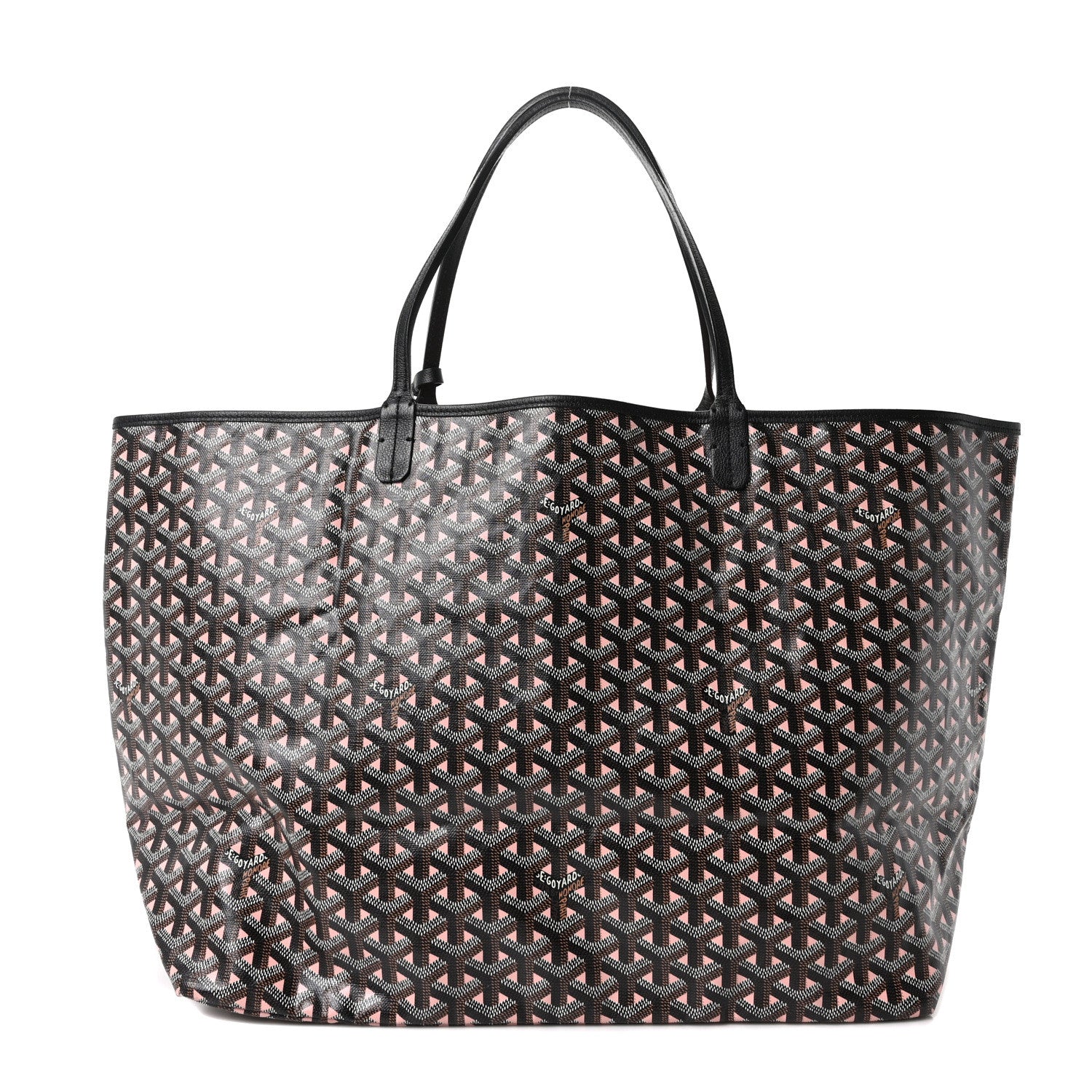 Goyard Goyardine Saint Louis Claire Voie GM Black Pink 1 of 10