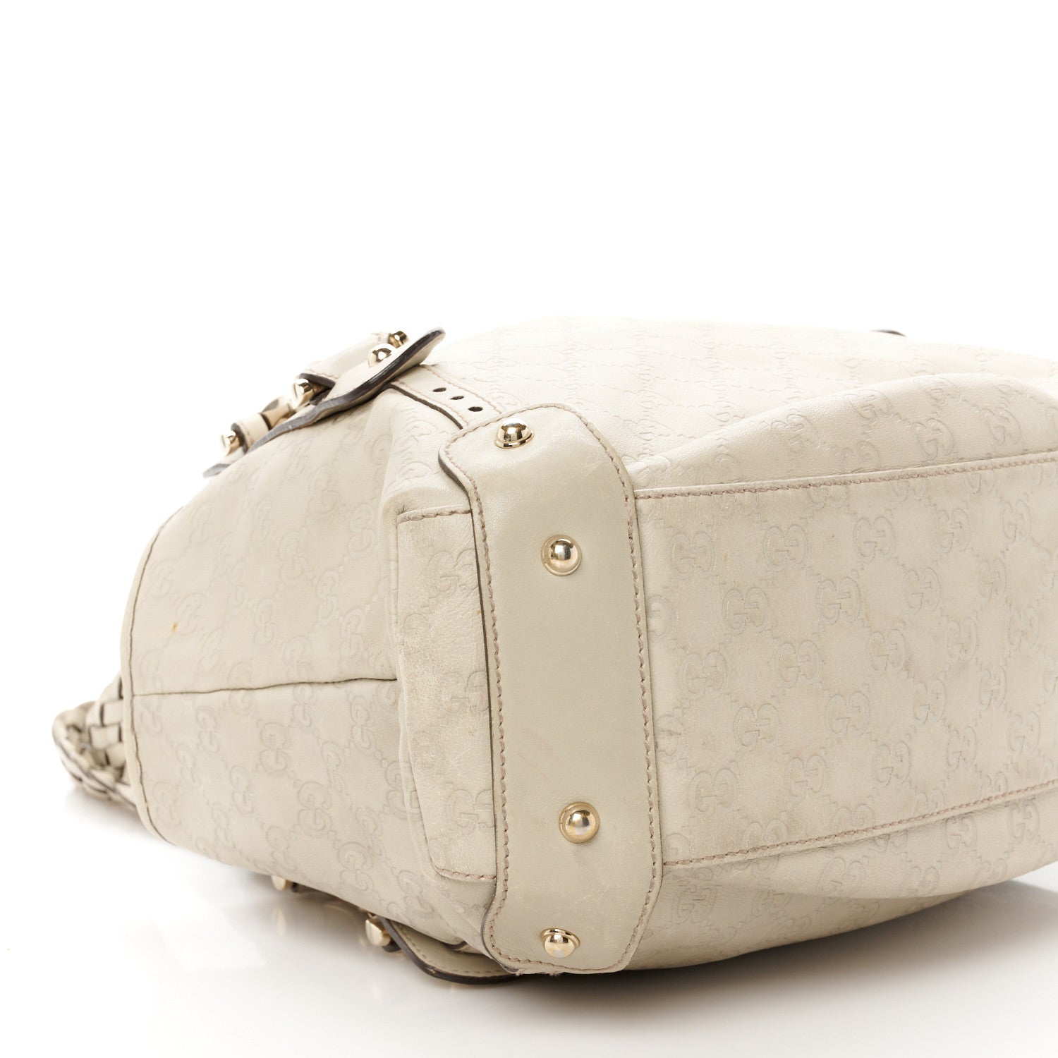 Gucci Guccissima Small Pelham Shoulder Bag Off White 10 of 14